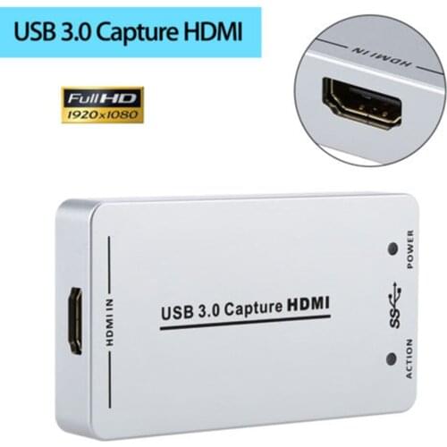 HDV-UH60 UVC USB3.0 1080P 60FPS HDMI Video Capture Dongle Card Box for Windows Live Streaming Video Recording