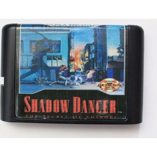 Shadow Dancer 16 bit MD Game Card For Sega Mega Drive For Genesis