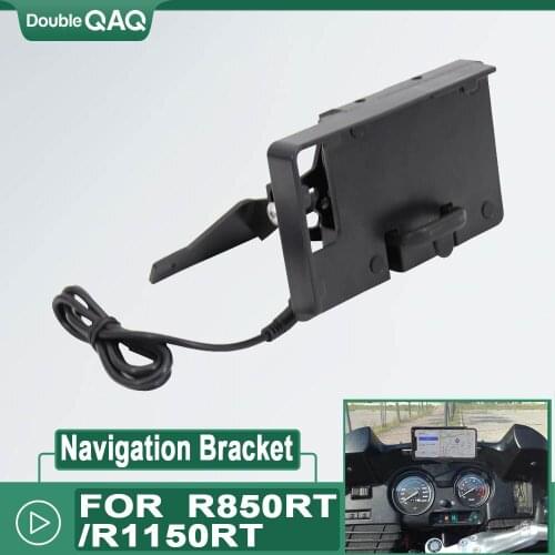GPS Navigation Bracket Motorcycle Phone Stand Holder Phone Holder USB FOR BMW R850RT R1150RT R 1150 RT