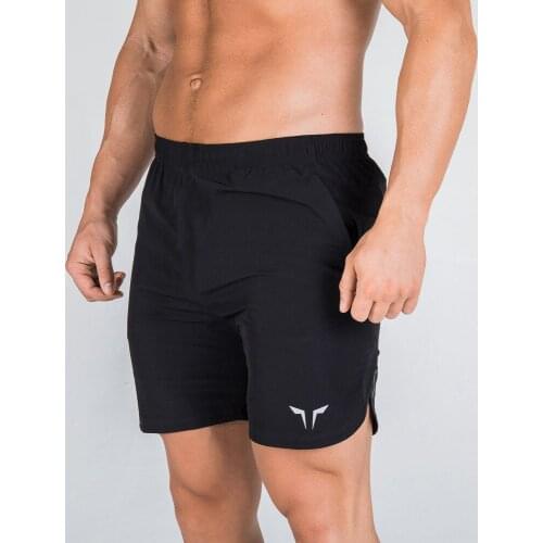 Mens Summer Double Sports Fitness Quick-Drying Pants Basketball Training Fitness Beach Five-Point Pants