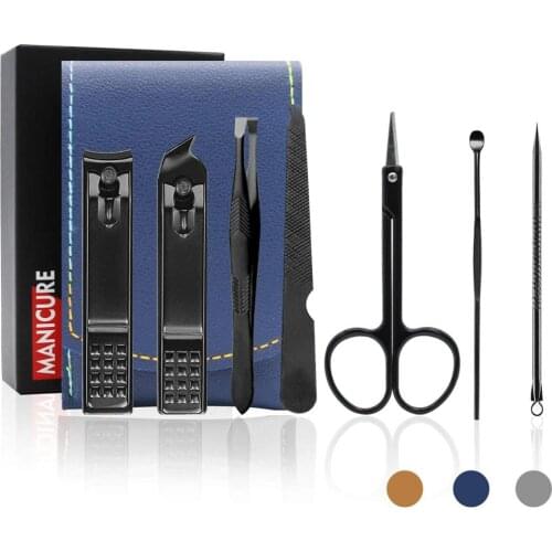 7 PCS Manicure Set Travel Manicure Pedicure Set Nail Clipper Set Stainless Steel With Manicure & Eyebrow Grooming Set Tools