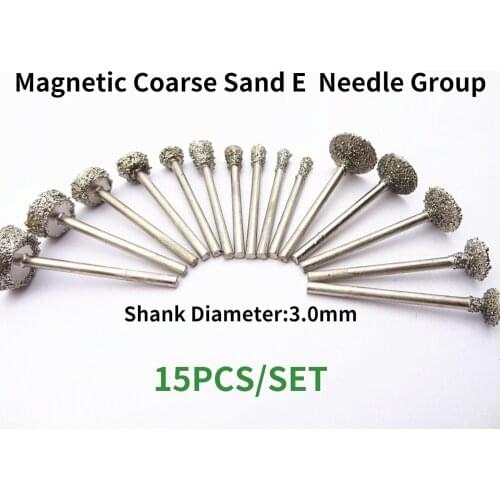 Magnetic Sand E Needle Suit /Emery Grinding Needle /Jade Agate Jade Tool Rough Grinding Peeling Coarse Sanding Grinding Head