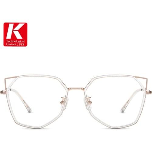 Sexy Cat Eye Optical Glasses Frames Oversized Women Fashion Computer Metal Myopia Prescription Eyeglasses Lovely Comfort Eyewear