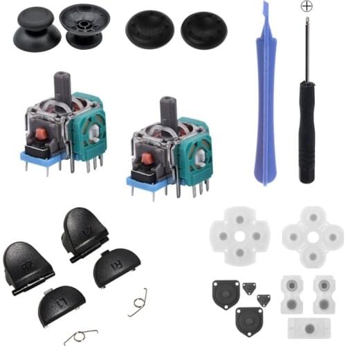 Original Replacement Parts L1 R1 L2 R2 Trigger Buttons Conductive Rubber Button Repair Parts For Sony PS4 PRO Slim Controller