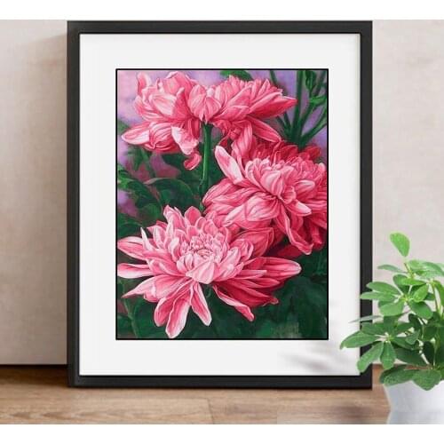 Full Square/Round Drill Diamond Embroidery Flowers DIY Diamond Painting Flower Cross Stitch Mosaic Decoration