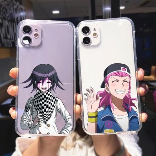 Danganronpa Transparent Phone Case For iPhone 12 Mini 11 Pro MAX 8 7 6Plus XS SE20 XR Cute Japan Anime Soft Silicone Cover Shell