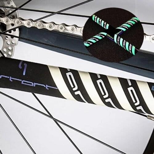 Bike Frame Luminous Sticker Bicycle Protective Chain Stay Sticker MTB Bike Frame Protector Cover For Cycling Warning Sticker