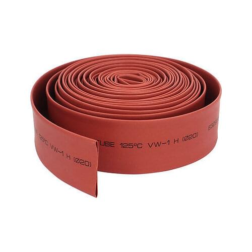 20mm Polyolefin 2:1 Heat Shrink Tubing Cable Sleeve 18 Ft Red