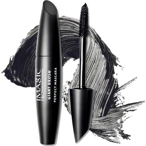 IMAGIC New 4D Silk Fiber Lash Mascara Waterproof For Eyelash Extension Black Thick Curling Lengthening Eyelash Cosmetic