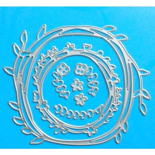 YLCD1079 Leaf Circle Metal Cutting Dies For Scrapbooking Stencils DIY Album Cards Decoration Embossing Folder Craft Die Cuts New