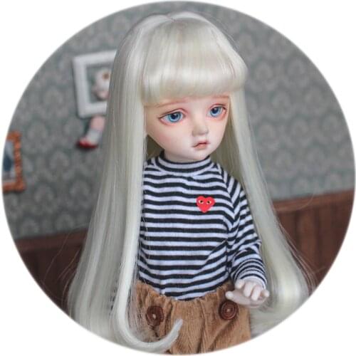1/6 6-7" Bjd SD Doll Wig High Temperature Wire Manys Colors LOVELY BJD Hair Super Dollfile For Doll Wig