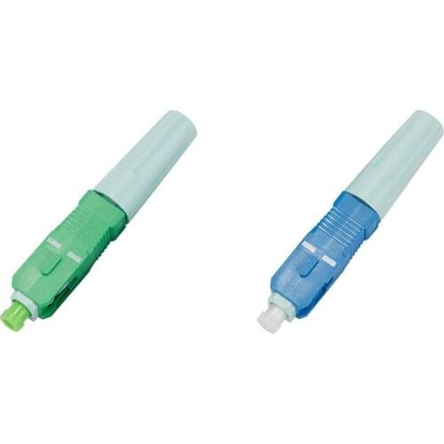 100Pcs SC SM Single-Mode Optical Connector FTTH Tool Cold Connector Tool SC Fiber Optic Fast Connector