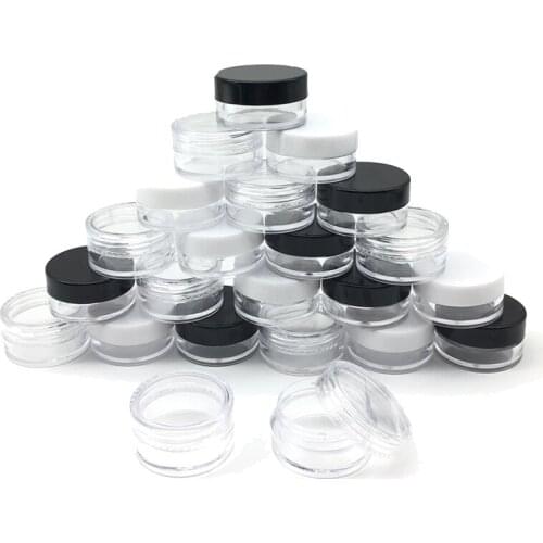 2000Pcs Lip Balm Containers 2g 3g 5g Cosmetic Jar Pot Travel Portable Eyeshadow Makeup Face Cream Container Bottle