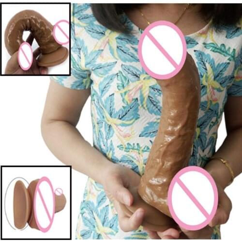 23cm*5cm Huge Dildo Realistic Dildo Super Long Big Penis Female Adult Gay Lesbian Masturbation Suction Cup Women sex Product