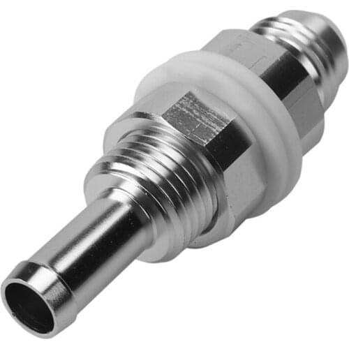 6AN Male Flare Bulkhead to 5/16 Inch Hose Barb Adapter Fitting Aluminum Flare Connector Fluid Designed for Car SUV