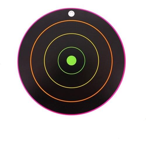 8" 10pcs Multi-Color Bulls-Eye Target Training Aim Paper Shooting Targets
