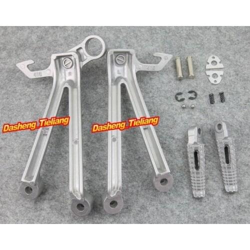 Motorcycle Accessories CNC Aluminum Rear Passenger Foot Pegs Footrest Footpegs Brackets for SUZUKI 2005 2006 GSXR 1000 GSXR1000