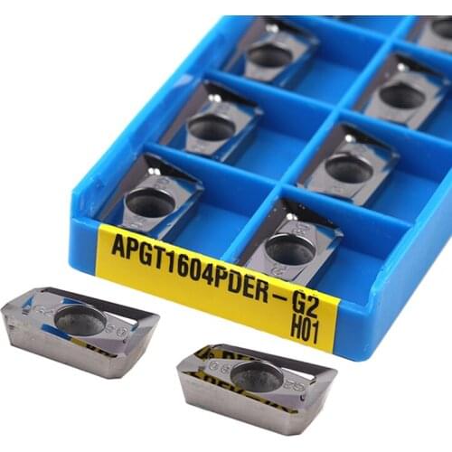 APGT1135PEDFR G2 H01 APGT1604PDFR G2 H01 Carbide Inserts Milling Blades CNC Metal Lathe Tools Suitable For Aluminum Processing