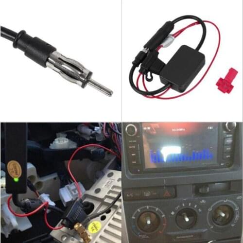 Car active antenna car radio amplifier 1 FM signal amplifier, anti-interference, car antenna