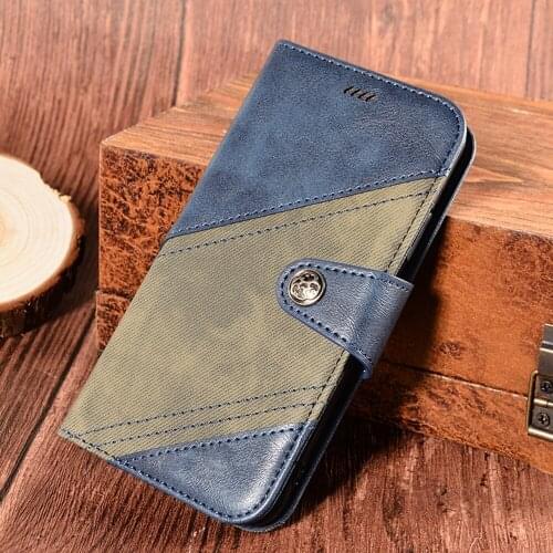 Phone Case for VIVO IQOO Pro,Card Slots Stand,Cowboy Splice,Magnetic Fip Phone Case,Leather Case Cover for VIVO IQOO Pro