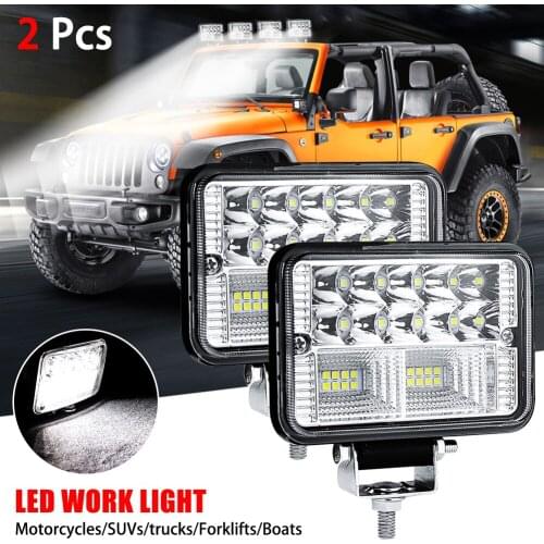 2pcs 4inch 78W 26LED Light Bar Waterproof Work Light Flood Beam Fog Lamps/Spotlight for Work Driving Offroad Boat Car Tractor