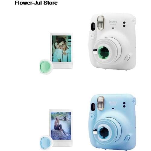 1set Colorful Close Up Lens Filter Set for Fujifilm Instax Mini 11 Film Polaroid Camera Accessories 4 Colors
