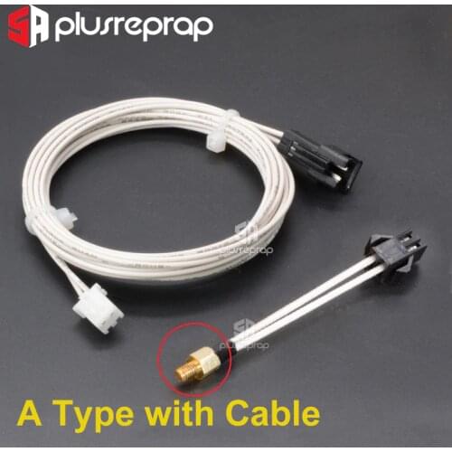 M3 Stud Screw-In Thermistor 100K NTC ATC Semitec 104GT-2 104NT / B3950 300C for 3D Printer Extruder Hotend