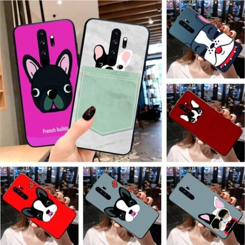 Pug Dog French Bulldog Phone Case for Redmi 9A 8A 7 6 6A Note 9 8 8T Pro Max Redmi 9 K20 K30 Pro