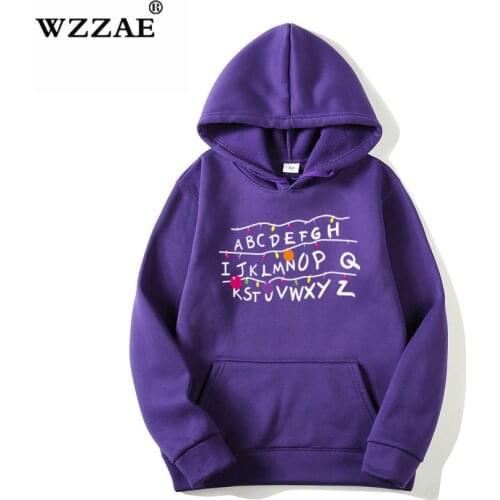 Stranger Things Printed Mens Hoodie Fashion Winter Autumn Men Women Cotton Hoodies Sweatshirts Tops Japanese Pullover Hooded