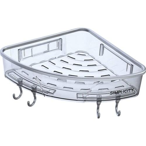 Wall-Mounted Shower Storage Rack Non-Perforated Bathroom Shelf Household Toilet Multifunctional Storage Organizer