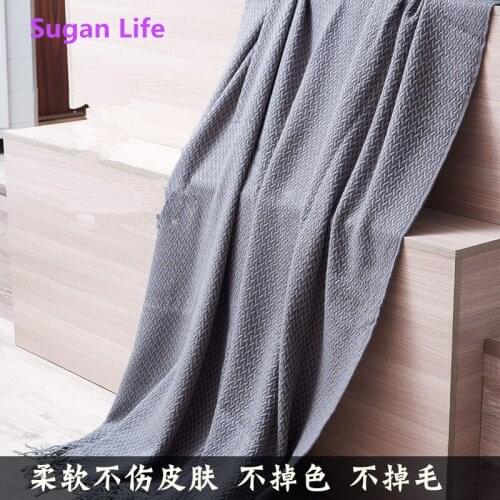 Nordic Blanket Super Soft Cotton Cashmere Grey Shawl Bedding Warm Cozy Throws for Decoration Office Siesta Blankets