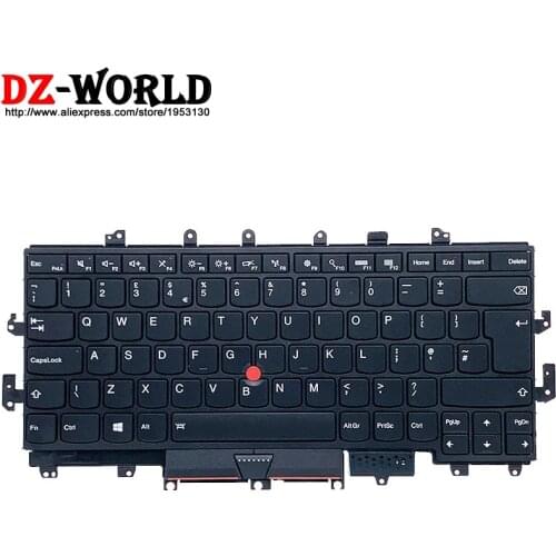 New/Orig GB UK English Backlit Backlight Keyboard for Thinkpad X1 Yoga 1st Gen 20FQ 20FR 00PA071 00JT887 01AW926 SN20H34980