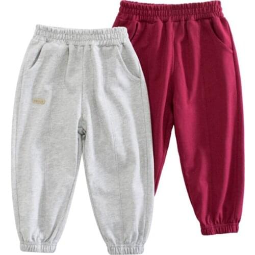 2021 New Kids Fashion Pant for Baby Girl Cotton Sport Pant for Babies Children Pant Elastic Waistband Boy Girl Trouser 2-8 Years