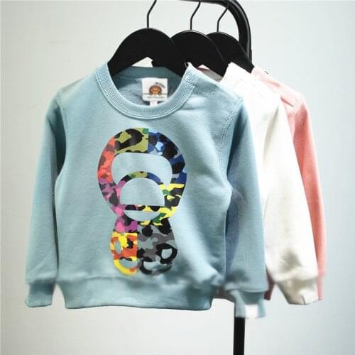 New Kids Boy Girls Cartoon Animal Camo Little Monkey Pullover Hoodie Tops Sweatershirt Hoodies Children Clothes