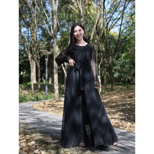 2021 New Arrival Long Dresses Plus Size Summer Bohemian Chiffon Flare Sleeve Maxi Dress woman Beach Wedding Party Guest Dresses