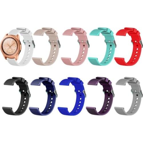 For Samsung Galaxy Watch 42mm Strap for Garmin Vivoactive3 20mm Watch Strap for Amazfit Bip Sport Silicone Watchband Bracelet