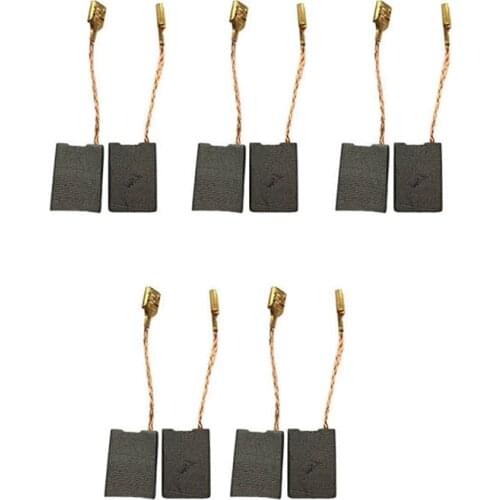 10 Pcs Carbon Brushes Various Electric Motor Parts 6.3×16×22mm For Bosch GWS 20-230 H Angle Grinder Accessories