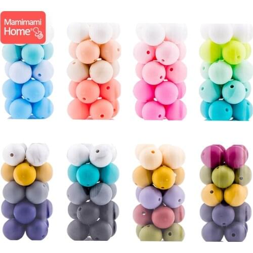 30Pc 12mm Silicone Beads Baby Teether Food Grade Silicone Bead DIY Pacifier Chain Teething Necklace Baby Accessories Newbron Toy