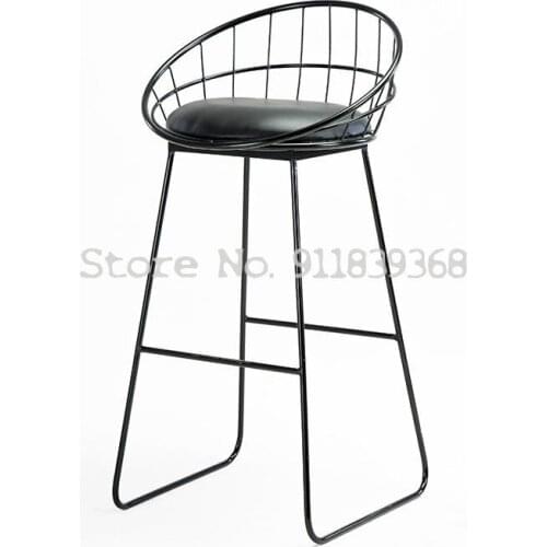 Nordic Gold Bar Chair Bar High Stool Chair Creative Net Red Iron Bar Stool Bench Front Desk Leisure Bar Chair