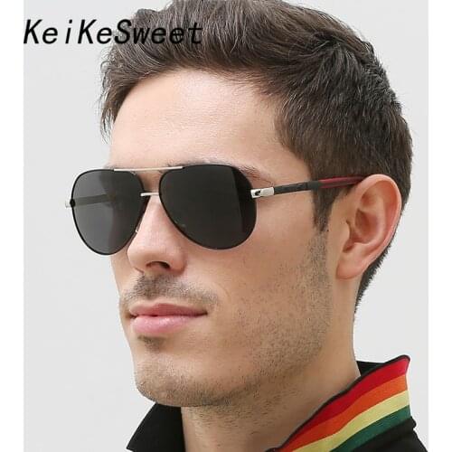 KeiKeSweet Polarized Fashion Sunglasses Men Driving Vintage UV400 Outdoor Rays Luxury Fishing Sun Glasses Male Shades Eyewear