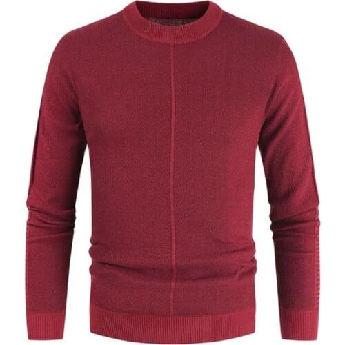 Sweater，Mens Winter Sweater，Fall/Winter Pullovers, Crew Neck, Solid Colors, Casual Base, Four Colors,M-3XL,Long Sleeve Knitwear