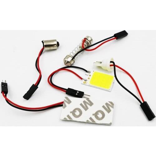 YSY 20pcs White Car COB 16SMD T10 BA9S Festoon Dome Panel Light Car Panel LED Reading Light