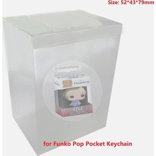 Ruitroliker 25PCS Box Protector Case Transparent Sleeve Protection Plastic for Funko Pop Pocket Keychain