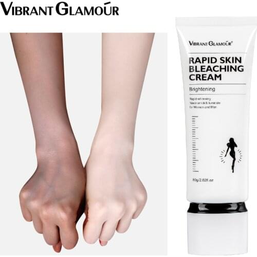 VIBRANT GLAMOUR Rapid Skin Bleaching Cream Whitening Brightening Moisturizing Long-lasting Soothing Repairing Body Lotion 80g