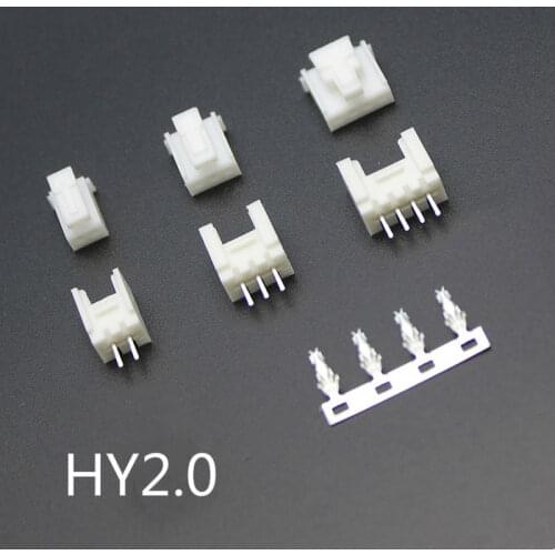 10sets 2.0mm with lock HY-2P 3P 4P 5P 6P 8P male socket female plug terminal block connector