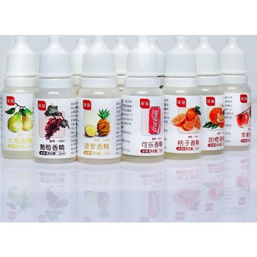 10ml Diy Flavor For Fluffy Slime Polymer Clay Liquid Additive Glue For Slimes Charms Fruit Aroma Flavors Toy Accessories Kits