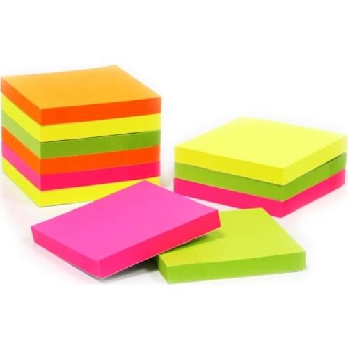 4pcs/set 100 sheets Korean Sticky Notes Creative Post Notepad Filofax Memo Pads Office Supplies School Stationery Scratch