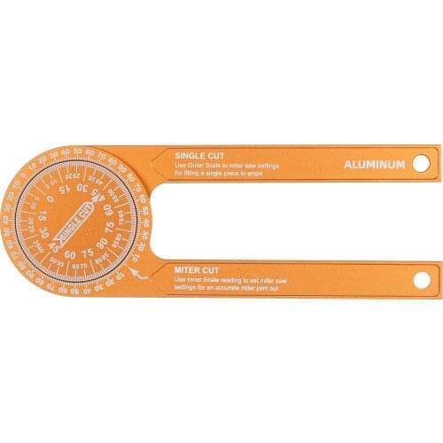 7-inch Miter Saws Protractor Accurate Reading Scales Inside & Outside Miter Angle Finder for Carpenters Plumbers