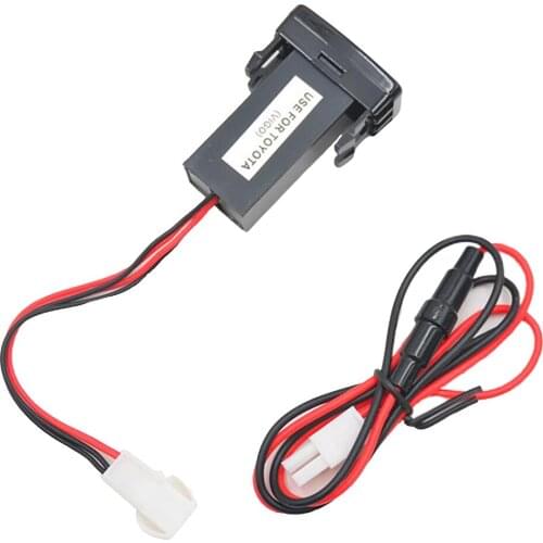 Dual USB Car 2.1A Socket Charger Audio Socket Adapter For TOYOTA Hilux VIGO