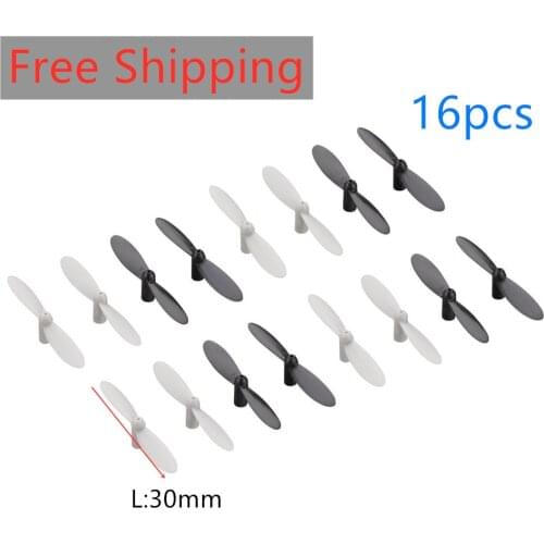 Free Shipping 16PC Spare Parts 3cm For 0.8mm Shaft Blade Propeller FOR CX-10 CX-10A CX-10C RC Quadcopter
